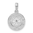 thumbnail image 2 of Auriga Fine Jewelry 925 Sterling Silver Rhodium-Plated Polished Mini Compass Pendant for Women (L - 19.79 mm), 2 of 6