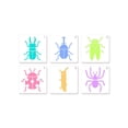 thumbnail image 2 of Graflsoa Creative Kids Drawing Stencil Set - 6pcs PET Templates for Art, Handmade Posters & Educational Fun (Flowers, Animals, Castles & More), 2 of 5