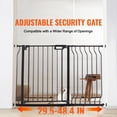 thumbnail image 2 of KFFKFF Baby Gate Safety Stair Gate Dog Bar Doorway 29.5"-48.4" Width 30" Height, 2 of 9