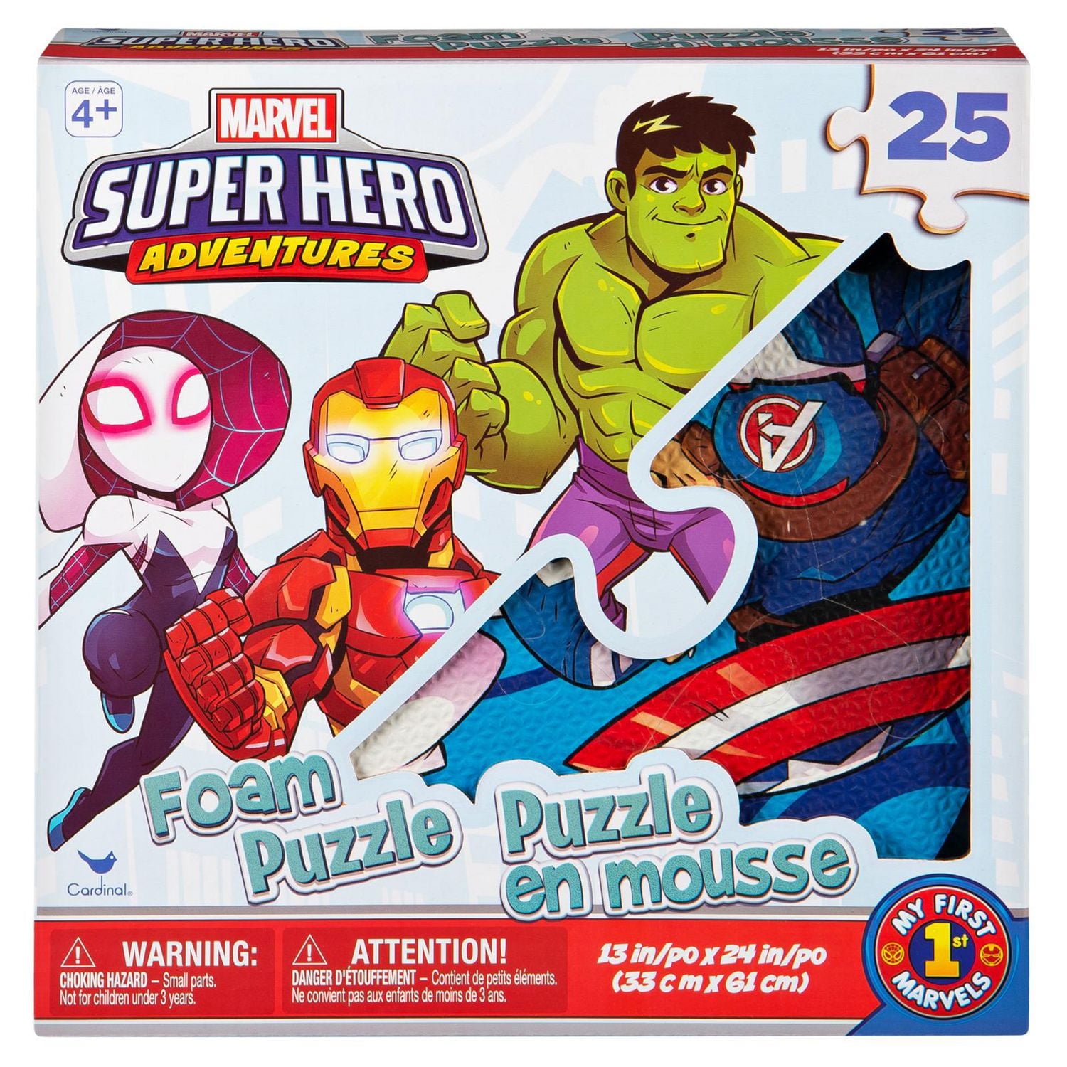 Puzzle en mousse Marvel Super Hero Adventures 25 pièces