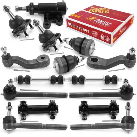 Metrix Premium Chassis Parts - 15 PC Front End Suspension Kit Fits 1993-1999 Chevrolet C1500, 1993-1999 C1500 Suburban 5.7L, 1992-2000 C2500, 1993-1999 GMC C1500 RWD, 1993-99 Yukon RWD Made in Europe