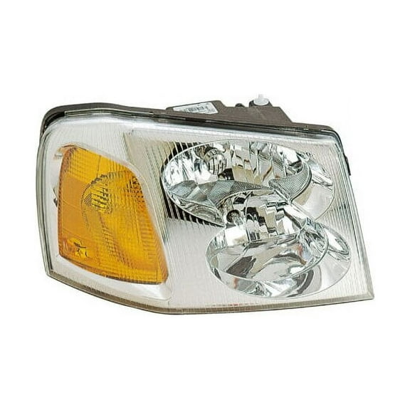 Right Passenger Side Composite Headlight Assembly - Compatible with 2002 - 2009 GMC Envoy 2003 2004 2005 2006 2007 2008