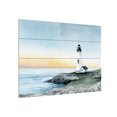 thumbnail image 2 of Grace Popp 'Lighthouse Bay II' Wood Slat Art 12x16, 2 of 5
