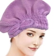thumbnail image 4 of Paquete de 2 gorros de microfibra para secar el cabello, suaves y ultraabsorbentes, 4 of 5