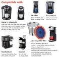 thumbnail image 4 of Vasos K reutilizables YEOSEN de acero inoxidable, paquete de 2 unidades para Keuring, 4 of 7