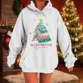 thumbnail image 3 of Chandails en Molleton de Noël pour Femmes Sweat à Capuche Imprimé de Noël avec Poches et Manches Longues Confortable et Élégant Hauts de Noël pour Femmes, 3 of 5