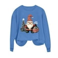 thumbnail image 5 of Makaor Sweatshirt for Women Long Sleeve Christmas Crew Neck Tops Santa Graphic Pullover Tees Fleece Cute Vacation Clothes, 5 of 6