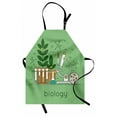 thumbnail image 1 of Lab Apron, Biology Laboratory Workspace and Research Equipment Concept Illustration, Unisex Kitchen Bib with Adjustable Neck for Cooking Gardening, Adult Size, Pale Green Multicolor, by Ambesonne, 1 of 4