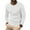 White, variant on zejinsd Fall Mens Sweatshirts Long Sleeve Loose Fit Pullover T-Shirt Stretch Textured Knit Workout Athletic Lightweight Sweatshirt
