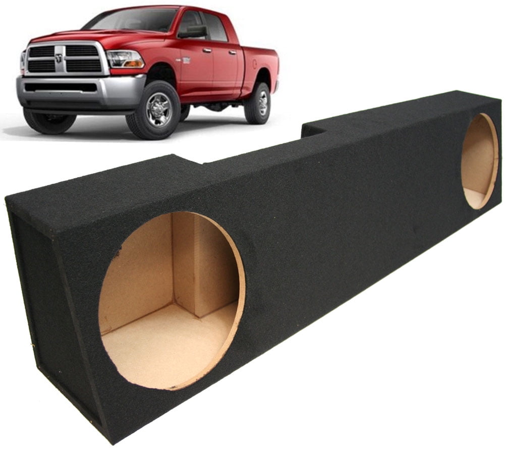 06 15 Dodge Ram Mega Cab Truck Dual 10 Behind Rear Seat Subwoofer Box Sub Enclosure Walmart Com Walmart Com