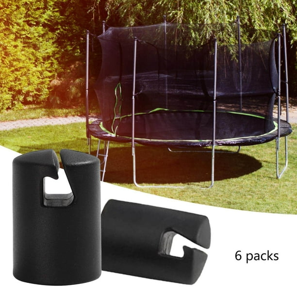 pitrice 6 Pieces Trampoline Enclosure Pole Black Trampoline Accessories