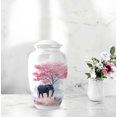 thumbnail image 6 of Elephant Keepsake Urns For Ashes Adult Man Set Of 4 - White Mini Urns For Human Ashes Adult Female - 1 Large Cremation Urn For Husband And Wife - Cherry Blossoms Urn For Mother (10&3) Inch, 6 of 7