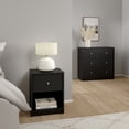 thumbnail image 2 of Tvilum Studio 3-Piece Bedroom Set - Nightstand And Chest Set Of 2, Black, 2 of 11