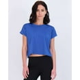 thumbnail image 2 of Real Essentials 5 Pack: Women's Dry Fit Crop Top - Short Sleeve Crew Neck Stretch Athletic Tee (Available in Plus Size), 2 of 5