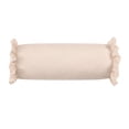 thumbnail image 6 of Ruffle Bolster Pillow,Round Neck Pillow Roll Cervical Support Pillows,Neck Roll Cervical Pillows for Neck,Round Neck Pillow for Bed Decorative Cylinder Pillow Roll Support Pillow for Bed Sofa,20in, 6 of 6