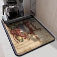 thumbnail image 2 of Coffee Mat, Vintage Chef Kitchen FoodCoffee Bar Mat for Countertop, Rubber Backed Dish Drying Mat for Counter, Absorbent Coffee Bar Accessories Fit Under Coffee Maker Espresso Me Machine 18x24in, 2 of 7