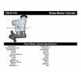thumbnail image 2 of Centric 130.61133 Premium Brake Master Cylinder Fits select: 2008-2009 FORD TAURUS, 2008-2009 MERCURY SABLE, 2 of 2