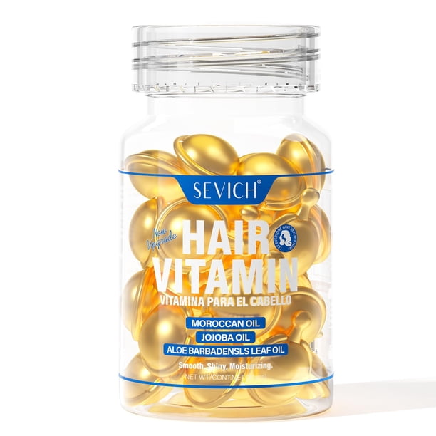 Sevich Cápsula De Suero Vitamínico Para El Cabello - Fórmula De Esencia Hidratante Para El Cabello Con Vitaminas A C E Vitamina B5 Argán Macadamia Aceites De Aguacate Reparan El Cabello Dañado