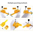 thumbnail image 2 of Drilling Jig Kit for Wood Dowels - 6mm/8mm/10mm, 15-Piece Set (Yellow), 2 of 5