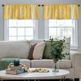 thumbnail image 4 of LALILO Kitchen Curtain Valance Tie Dye Art And Lace Ethnic Rod Pocket Window Curtain 52"x 18" Set of 2, 4 of 5