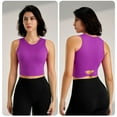 thumbnail image 5 of Wancir High Neck Longline Sports Bras for Women - Padded Workout Crop Tank Tops with Built in Bra, 5 of 5