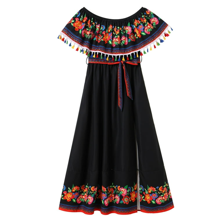 floral summer dress off shoulder VENUS Off-The-Shoulder Maxi Dress | Purple Multi