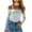 Gray, variant on Women Off Shoulder High Neck Long Sleeve Slim Party Night Out Club Top Choker Neck Form Fitting Casual Trendy Blouse, Dark Gray S