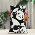 thumbnail image 5 of Xecao Seamless Pattern Cute Panda Print Burlap Gift Bags with Drawstring and Gift Tags, Gift Bags, Burlap Bags, Jute Bags for Party, Christmas, DIY Craft Bags-Medium, 5 of 9