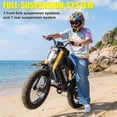 thumbnail image 6 of ZorixBike Electric Bike for Adults,750W Brushless Motor 28MPH, 20" Fat Tire Ebike, 48V 15.6Ah Battery Mountain E-Bike, UP to 70 Miles Range(PAS), 6 of 9
