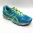 thumbnail image 1 of Asics Shoes Gel Kayano 22 Sz 7 /38 Running Sneakers T597N Blue Yellow Fabric, 1 of 6