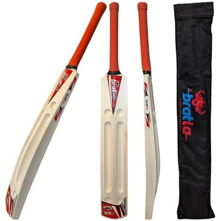 Scoop Jumbo Kashmir Willow Cricket Bat with Bat Cover - Adult Size Lightweight Wooden Bat for Hard Tennis Ball and Softball Cricket$$Sport & Recreation Other