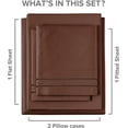 thumbnail image 3 of CGK Linens 4-Piece Extra Deep Pocket Sheet Set - King Size Breathable & Cooling Bed Sheets Fits 18"-24" Mattresses, Brown, 3 of 7