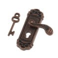 thumbnail image 2 of 2 Uds, Pomo de Puerta de Metal de Bronce, Manija de en Miniatura 1:12, Accesorios, 2 of 5