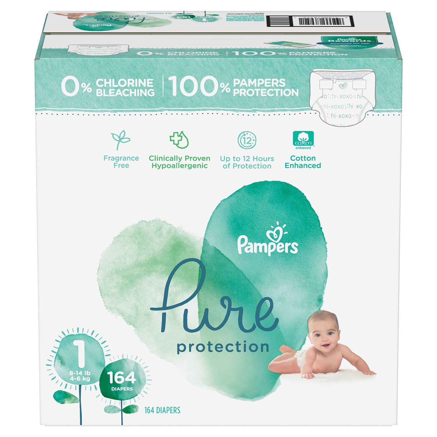 Mantsjoerije Suradam Omhoog gaan Diapers Size 3, 116 Count - Pampers Pure Protection Disposable Baby  Diapers, Hypoallergenic and Unscented Protection, Enormous Pack -  Walmart.com