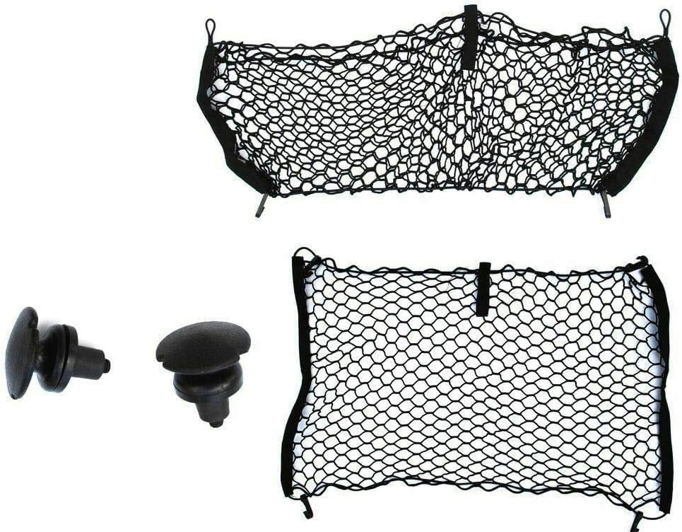 EACCESSORIES EA Trunk Organizer Cargo Net For Jeep Patriot 2007-2017 – Floor & Envelope Style Cargo Nets for SUV – Premium Mesh Elastic Car Trunk Organizer Vehicle Carrier Storage – Compatible Patriot