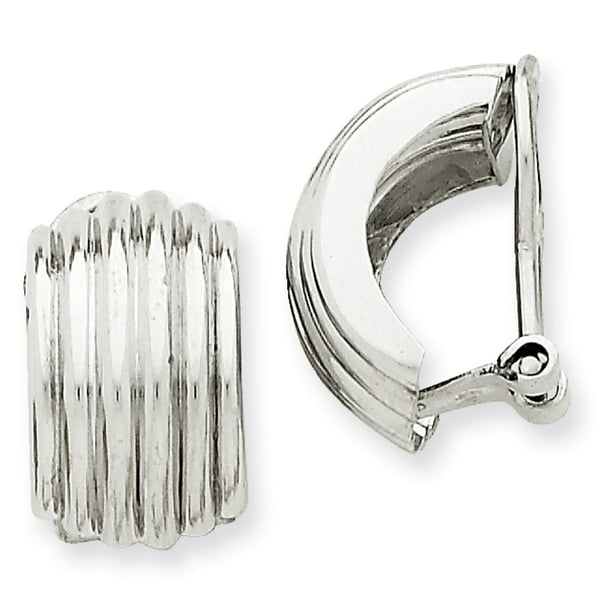 Generic 14k White Gold Nonpierced Earrings