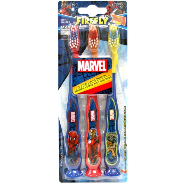Firefly® Kids Suction Cup Toothbrush – Avengers, Soft