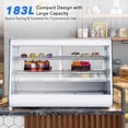 thumbnail image 6 of CazToi 6.5 Cu Ft Commercial Cake Display Fridge Refrigerator with Digital Control Auto Defrost and LED Lighting for Cafe Bakery, 6 of 6
