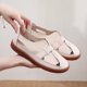 thumbnail image 4 of Amzcrzy Zapatos de mujer,Zapatos de mujer,Zapatillas de mujer, Zapatos de mujer de piel suave perforada con puntera ahuecada, cómodos zapatos de verano, sandalias de suela plana y suela blanda. Sanda, 4 of 4