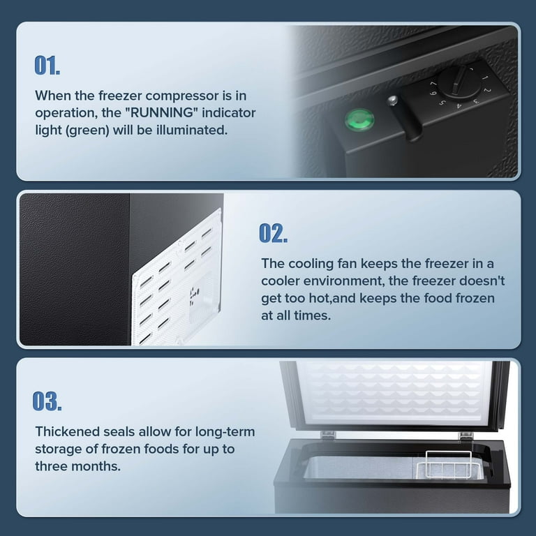 【Euma】Black inc FifryC SIMZLIFE EUHOMY 1.1-cu ft Upright Freezer (Black) MF-11-H at Lowes.com