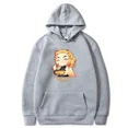 thumbnail image 3 of Sudadera con capucha de manga larga para mujer, suéter con estampado de Anime Demon Slayer, Kimetsu No Yaiba, Rengoku, Kyoujurou, Unisex, Otoño e Invierno, 3 of 3
