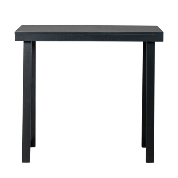 35.8 Inch Solid Wood Narrow Console Table for Entryway, Hallway, Behind The Couch, Living Room & Foyer - Black Sofa Table for Small Spaces