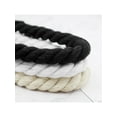 thumbnail image 4 of INSPIRE CHIC Chunky Rope Laces Round Hand-woven Shoe Laces Solid Color Shoelaces for Sneakers 1 Pair 160cm/62.99" White, 4 of 5