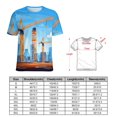 thumbnail image 2 of Excavator Construction Vehicle Truck Womens Tops Women's Fashion Casual Short Sleeve Flower Print Round Neck Pullover Top Blouse, 2 of 6