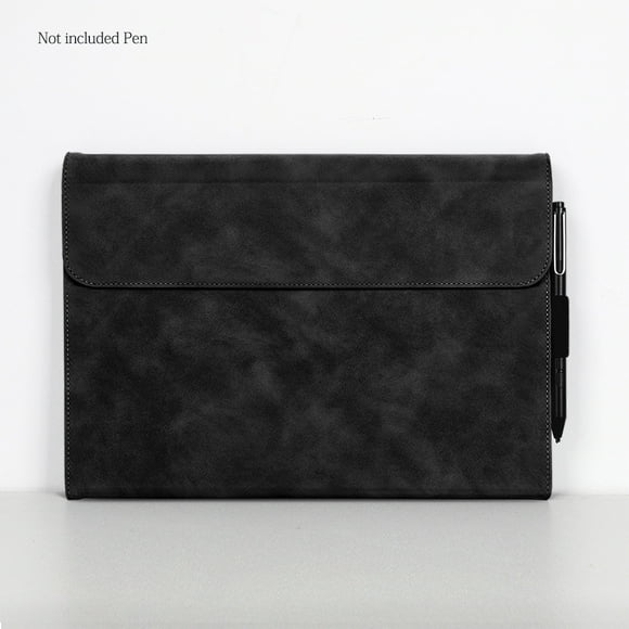 PU Leather Case for Microsoft Surface Pro 9 2022 Tablet Case Pro 8 13 Inch TPU Soft Cover for Pro X 4 5 6 7 Surface go 1 2 3 Black Surface Pro 8