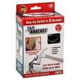 thumbnail image 3 of Spark Innovators Silver Tap Bracket Curtain Rod Mounting Brackets, No Drilling No Holes in Wall, As Seen on TV, 3 of 6
