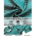 thumbnail image 4 of COOFANDY Mens Plam Tree Shirt Short Sleeve Button Down Hawaiian Shirt Summer Beach Vacation Wear Casual Tropical Shirts, 4 of 6