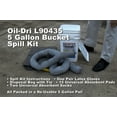 OilDri L90435 Compact Universal 5Gallon Bucket Spill Kit, 5Gallon