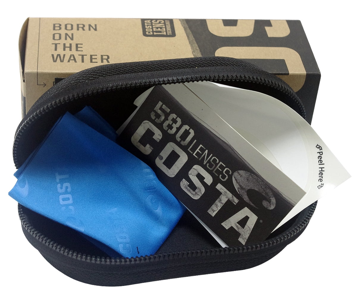 Costa Del Mar PAUNCH Blue Mirror Polarized Glass Men's Sunglasses 6S9049 904901 57