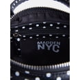thumbnail image 3 of Madden NYC Women's Small Top Zip Handbag, Black and White, 3 of 4